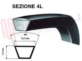 Visualizza i dettagli per CINGHIA 4L551 L=1400MM.  'RE630BX' Immagine di CINGHIA 4L551 L=1400MM.  'RE630BX'