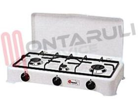 Visualizza i dettagli per FORNELLO 3 FUOCHI GRIGLIA PIATTINA GPL Immagine di FORNELLO 3 FUOCHI GRIGLIA PIATTINA GPL