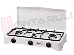 Visualizza i dettagli per FORNELLO 3 FUOCHI GRIGLIA PIATTINA METANO Immagine di FORNELLO 3 FUOCHI GRIGLIA PIATTINA METANO