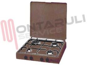 Visualizza i dettagli per FORNELLO 4 FUOCHI GRIGLIA PIATTINA GPL MARRONE Immagine di FORNELLO 4 FUOCHI GRIGLIA PIATTINA GPL MARRONE