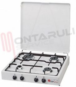 Visualizza i dettagli per FORNELLO 4 FUOCHI GRIGLIA PIATTINA VALVOLATO GPL Immagine di FORNELLO 4 FUOCHI GRIGLIA PIATTINA VALVOLATO GPL