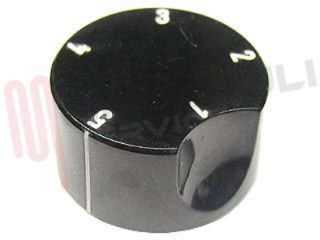 Immagine di MANOPOLA PIASTRA NERA D.7MM.