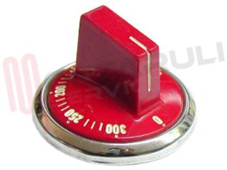 Immagine di MANOPOLA TERMOSTATO FORNO ROSSA D.5X5MM.