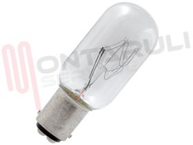 Visualizza i dettagli per LAMPADA TUBOLARE CHIARA BA15D 10W 130V Immagine di LAMPADA TUBOLARE CHIARA BA15D 10W 130V