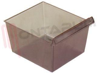Immagine di CASSETTO VERDURA TRASPARENTE FUME' GRANDE 220X230X165MM.