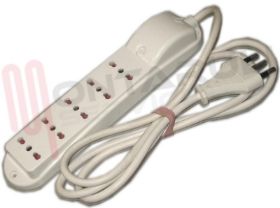 Visualizza i dettagli per PRESA MULTIPLA 5PR. BIAVALENTE 16A BIANCO CON CAVO Immagine di PRESA MULTIPLA 5PR. BIAVALENTE 16A BIANCO CON CAVO