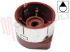 Immagine di MANOPOLA FUOCO BORDEAUX-SILVER D.8MM.