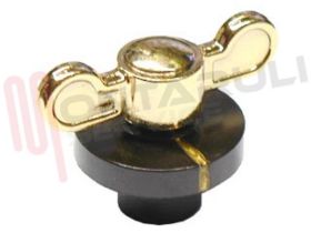 Visualizza i dettagli per MANOPOLA FUOCO MARRONE/ORO D.6MM. Immagine di MANOPOLA FUOCO MARRONE/ORO D.6MM.