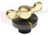 Immagine di MANOPOLA FUOCO MARRONE/ORO D.6MM.