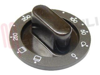 Immagine di MANOPOLA TERMOSTATO FORNO MARRONE D.6MM.