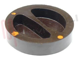 Immagine di MANOPOLA FUOCO MARRONE D.8MM.