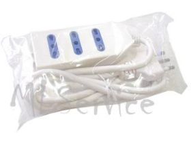 Visualizza i dettagli per PRESA MULTIPLA 3PR. BIVALENTE 16A CON CAVO BIANCA Immagine di PRESA MULTIPLA 3PR. BIVALENTE 16A CON CAVO BIANCA