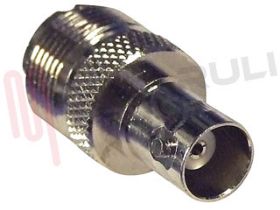 Visualizza i dettagli per ADATTATORE UHF PL259 MASCHIO/ BNC FEMMINA Immagine di ADATTATORE UHF PL259 MASCHIO/ BNC FEMMINA