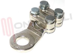 Visualizza i dettagli per MORSETTO DIRITTO 4 BULLONI D.13 100MMQ Immagine di MORSETTO DIRITTO 4 BULLONI D.13 100MMQ