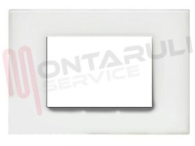 Visualizza i dettagli per PLACCA 3 POSTI PLASTICA BIANCO OPALE SERIE LIGHT Immagine di PLACCA 3 POSTI PLASTICA BIANCO OPALE SERIE LIGHT