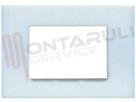 Visualizza i dettagli per PLACCA 3 POSTI PLASTICA BLU OPALINO SERIE LIGHT Immagine di PLACCA 3 POSTI PLASTICA BLU OPALINO SERIE LIGHT