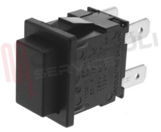 Immagine di INTERRUTTORE PUSH TASTO NERO 19X13 BIPOLARE