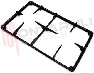 Immagine di GRIGLIA 2 FUOCHI GHISA 410X255MM. ZOPPAS