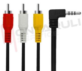 Visualizza i dettagli per CAVO AUDIO-VIDEO 3 RCA MASCHIO / JACK MASCHIO 3,5MM MT1,4 Immagine di CAVO AUDIO-VIDEO 3 RCA MASCHIO / JACK MASCHIO 3,5MM MT1,4