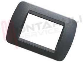 Visualizza i dettagli per PLACCA RETTANGOLARE 3 POSTI NERA METALLIZZATA SERIE LIVING Immagine di PLACCA RETTANGOLARE 3 POSTI NERA METALLIZZATA SERIE LIVING