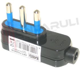 Visualizza i dettagli per SPINA PIATTA 16A+T NERA SALVASPAZIO Immagine di SPINA PIATTA 16A+T NERA SALVASPAZIO