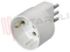 Immagine di ADATTATORE SCHUKO 10A 2P+T BIANCO