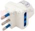 Immagine di ADATTATORE TRIPLO/SCHUKO 16A 2P+T BIANCO