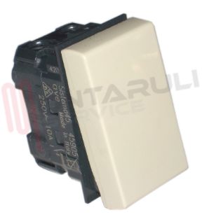 Immagine di PULSANTE NA 16A BIANCO ILLUMINABILE SISTEMA45 AVE