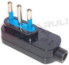 Visualizza i dettagli per SPINA PIATTA 10A+T NERA SALVASPAZIO Immagine di SPINA PIATTA 10A+T NERA SALVASPAZIO