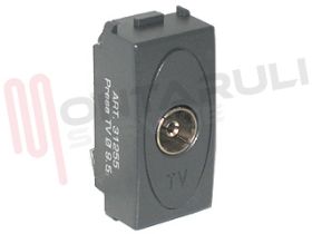 Visualizza i dettagli per PRESA TV FEMMINA PASSANTE GRIGIO SERIE MODO Immagine di PRESA TV FEMMINA PASSANTE GRIGIO SERIE MODO