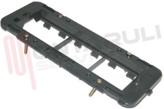 Immagine di SUPPORTO 6 POSTI MONTA SISTEMA 45 BLACK AFFIANCATI NOIR