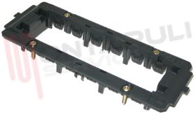 Visualizza i dettagli per SUPPORTO 6 POSTI NERO PER PLACCA SERIE BASIC Immagine di SUPPORTO 6 POSTI NERO PER PLACCA SERIE BASIC