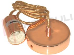 Visualizza i dettagli per PENDANT IN METALLO RAMATO LUCIDO L=1,5MT. Immagine di PENDANT IN METALLO RAMATO LUCIDO L=1,5MT.