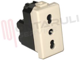 Visualizza i dettagli per PRESA BIVALENTE 2P+T 10/16A AVORIO SERIE MAGIC TT Immagine di PRESA BIVALENTE 2P+T 10/16A AVORIO SERIE MAGIC TT