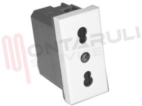 Visualizza i dettagli per PRESA BIPASSO 2P+T 16A BIANCO SERIE AXOLUTE Immagine di PRESA BIPASSO 2P+T 16A BIANCO SERIE AXOLUTE