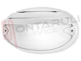 Visualizza i dettagli per PLAFONIERA 1X60W CHIP GRILL 25 E27 OVALE BIANCA Immagine di PLAFONIERA 1X60W CHIP GRILL 25 E27 OVALE BIANCA