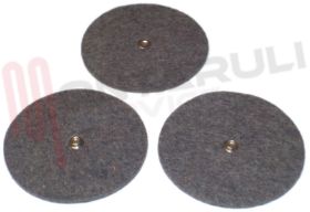 Visualizza i dettagli per KIT 3PZ. DISCO FELTRO CON BOTTONE Immagine di KIT 3PZ. DISCO FELTRO CON BOTTONE
