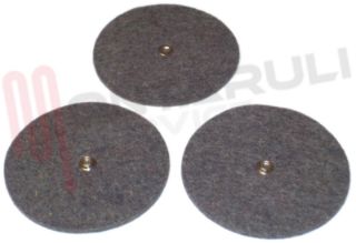 Immagine di KIT 3PZ. DISCO FELTRO CON BOTTONE