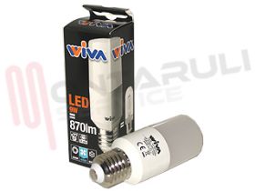 Visualizza i dettagli per LAMPADA TUBOLARE LED E27 9W 230V 4000°K 870LM OPALE Immagine di LAMPADA TUBOLARE LED E27 9W 230V 4000°K 870LM OPALE