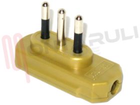 Visualizza i dettagli per SPINA PIATTA 2X10A+T ORO Immagine di SPINA PIATTA 2X10A+T ORO