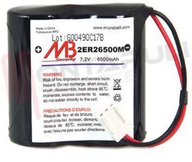 Visualizza i dettagli per BATTERIA 7,2V 6,5AH AL LITIO CON FILO Immagine di BATTERIA 7,2V 6,5AH AL LITIO CON FILO