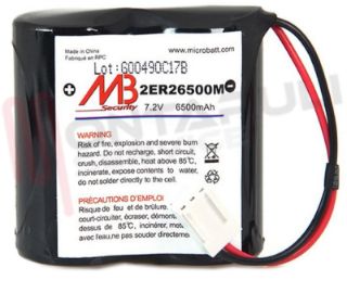 Immagine di BATTERIA 7,2V 6,5AH AL LITIO CON FILO