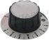Immagine di MANOPOLA FORNO Ø 54 MM. 0-10 CROMATA/NERA