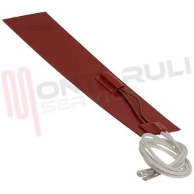 Visualizza i dettagli per RESISTENZA PER BACINELLA IN SILICONE 100W 220V 210X60MM. Immagine di RESISTENZA PER BACINELLA IN SILICONE 100W 220V 210X60MM.