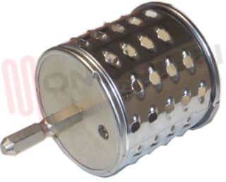 Immagine di RULLO GRATTUGIA FORMAGGIO GRANA A FILETTI ALBERO H=37,8MM.