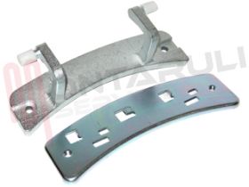 Visualizza i dettagli per CERNIERA OBLO' CON STAFFA L= 140MM. Immagine di CERNIERA OBLO' CON STAFFA L= 140MM.