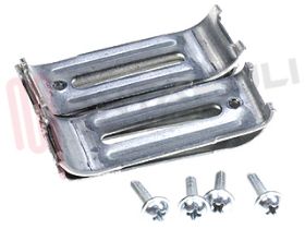 Visualizza i dettagli per KIT STAFFE FISSAGGIO TOP PIANI COTTURA 4PZ. Immagine di KIT STAFFE FISSAGGIO TOP PIANI COTTURA 4PZ.