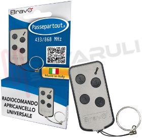 Visualizza i dettagli per TRASMETTITORE 4 CANALI UNIVERSALE PASSEPARTOUT Immagine di TRASMETTITORE 4 CANALI UNIVERSALE PASSEPARTOUT