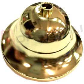 Visualizza i dettagli per ROSONE METALLO OTTONATO LUCIDO SAGOMATO D.110 H.63 Immagine di ROSONE METALLO OTTONATO LUCIDO SAGOMATO D.110 H.63