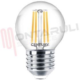 Visualizza i dettagli per LAMPADA SFERA LED CHIARA E27 4W 230V 2700°K Immagine di LAMPADA SFERA LED CHIARA E27 4W 230V 2700°K